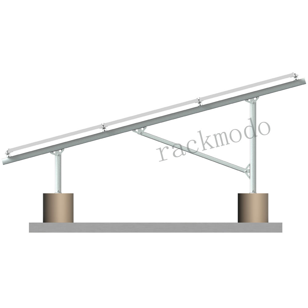 Anodized Surface Aluminum Stainless Steel Solar Ground Mounting System Ground Screw for Solar Farm PV Anti-Rust Quick